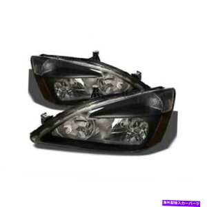 USヘッドライト 2003年から2007年のホンダアコードのためのxTune 5014351 xTune 5014351 Crystal Headlights Black For 2003-2007 Honda Accord NEW