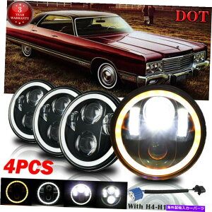 US�w�b�h���C�g 4�{5-3 / 4 "5.75�ی^LED�w�b�h���C�gChrysler New Yorker 1962-1981 4x 5-3/4" 5.75 Round LED Headlight Hi-Lo Beam For Chrysler New Yorker 1962-1981