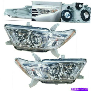 USwbhCg FIT 2011 2012 2013 2013g^nC_[2.7LNvWFN^[wbhCgv Fit 2011 2012 2013 TOYOTA Highlander 2.7L Chrome Projector Headlight Lamp Clear