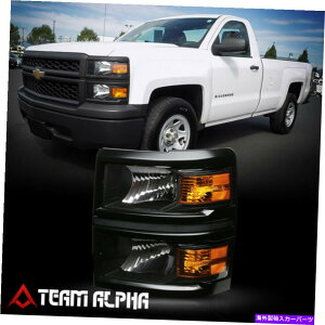 USwbhCg tBbg2014-2015 Chevy Silverado [LHhCo[TCh]ubNwbhCgv Fits 2014-2015 Chevy Silverado [LH Driver Side] Black Replacement Headlight Lamp