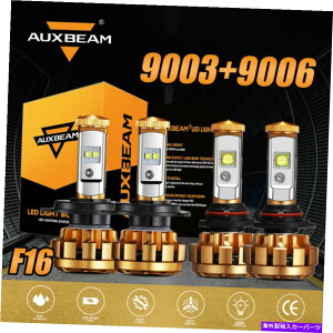 USwbhCg AUXBeam 100W H4 9003 + 9006R{LEDwbhCgd6000K HI-LOFOGr[HID F16 AUXBEAM 100W H4 9003+9006 Combo LED Headlight Bulbs 6000K Hi-Lo&Fog Beam HID F16