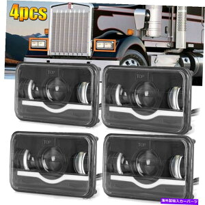 USwbhCg hbg4x6 "`LEDwbhCgɂ͖r[vWFN^[hCuv4PC DOT 4x6" Rectangular LED Headlight Hi&Low Sealed Beam Projector Driving Lamp 4pc