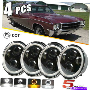 US�w�b�h���C�g Buick Special Sportwagon���C���h�L���b�g�̂��߂̃h�b�g5.75 5-3 / 4���E���hLED�w�b�h���C�g4PC DOT 5.75 5-3/4 Round LED Headlight 4PC For Buick Special Sportwagon Wildcat�y���s�A���i�z