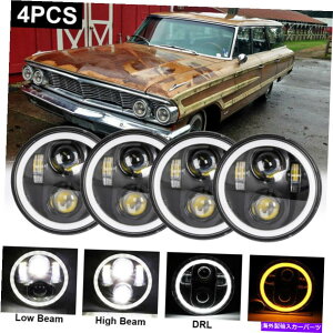 US�w�b�h���C�g �t�H�[�h���Z�_����Squire Chevy�̂��߂�5.75�C���`LED�̃w�b�h���C�g 4PCS 5-3/4 5.75 Inch LED Headlights For Ford Country Sedan Country Squire Chevy�y���s�A���i�z