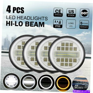 USwbhCg 5.75 "5-3 / 4hbgLED DRLvWFN^[wbhCgChevy Caprice Chevelle Corvette 5.75" 5-3/4 DOT LED DRL Projector Headlight For Chevy Caprice Chevelle Corvette