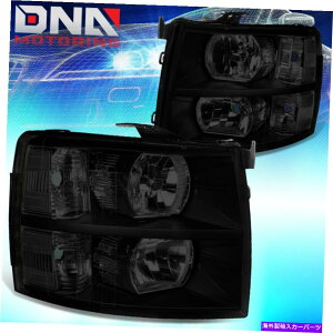 USwbhCg 2007-2014̃V{[Vo[hyA̒FnEWONAR[i[wbhCg/v FOR 2007-2014 CHEVY SILVERADO PAIR TINTED HOUSING CLEAR CORNER HEADLIGHT/LAMPS