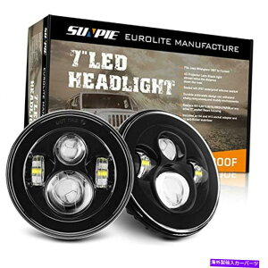 USwbhCg Sunpie Black 7 "EhLEDvWFNVwbhCgLbgJEEP Trangler JK TJ LJ Sunpie Black 7" Round LED Projection Headlights Kit for Jeep Wrangler Jk TJ LJ
