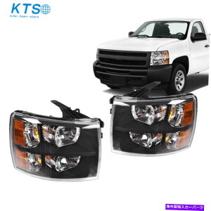 US�w�b�h���C�g �w�b�h���C�g2007-2014�V�{���[Silverado 1500/2500 / 3500HD�N���A�����Y Headlights Replacement For 2007-2014 Chevy Silverado 1500/2500/3500HD Clear Lens