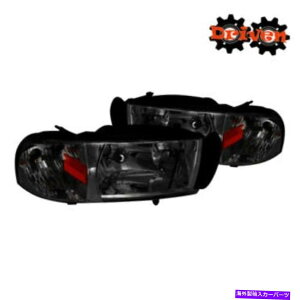 USwbhCg 94-01 Dodge Ram 1500 2500 3500 3500X[N^gtwbhCgW /Ao[tN^[X|[c 94-01 Dodge Ram 1500 2500 3500 Smoked Tinted Headlights w/Amber Reflector Sport