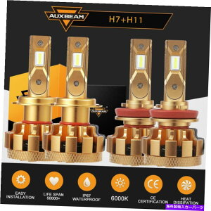 USwbhCg volvo xc90 2003-2014pH7 + H11 LEDwbhCg[r[R{ou6000K H7 + H11 LED Headlight High Low Beam Combo Bulbs 6000K For Volvo XC90 2003-2014