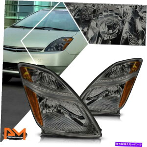 US�w�b�h���C�g 06-09 Prius Chrome�n�E�W���O�i�������Y���ߑ��̃w�b�h���C�g/�����v�̎��ւ� For 06-09 Prius Chrome Housing Smoked Lens Amber Side Headlight/Lamp Replacement