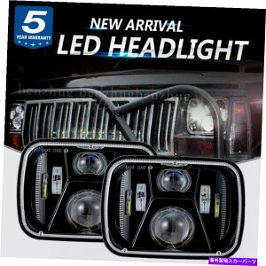 USwbhCg 150W 7×6 "5×7" LEDwbhCgHI / LOvWFN^[DRL Jeep Cherokee XJV{[ 150W 7X6" 5X7" LED Headlight Hi/Lo Projector DRL For Jeep Cherokee XJ Chevrolet