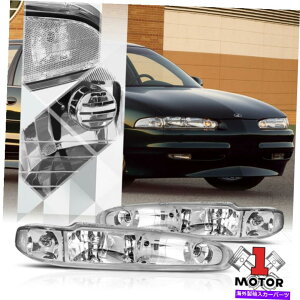 USwbhCg 98-02VlX[rAd̂߂̃NnEWOwbhCgNAVOitN^ Chrome Housing Headlight Clear Signal Reflector for 98-02 Oldsmobile Intrigue