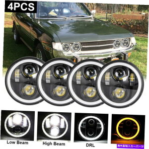 USwbhCg 4PC 5 3/4 5.75C`EhLEDwbhCgHI / LO DRL^[VOig^ZJ 4pc 5 3/4 5.75 INCH Round LED Headlights HI/LO DRL Turn Signal For Toyota Celica