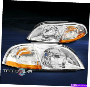 USwbhCg 1999N2003NtH[hEBhXX^[̎ւwbhCgwbhvvN[LH + RHZbg For 1999-2003 Ford Windstar Replacement Headlight Headlamp Lamp Chrome LH+RH Set