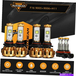 USwbhCg Acura CSX 2006-2011 HI / LOr[tHOCgLEDwbhCgdR{̂߂AuxBeam AUXBEAM For Acura CSX 2006-2011 Hi/Lo Beam Fog Light LED Headlight Bulbs Combo