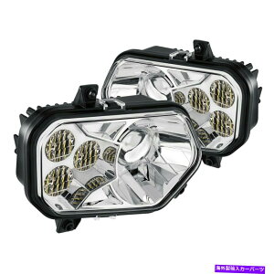 USwbhCg Polaris RZR 4 900 2014 Lumen ChromevWFN^[LEDwbhCg For Polaris RZR 4 900 2014 Lumen Chrome Projector LED Headlights