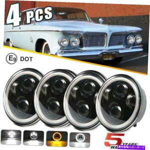 USwbhCg Dot 5.75 5-3 / 4ی^LED̃wbhCg4PC DRL 1962-1975 DOT 5.75 5-3/4 Round LED Headlights 4PC DRL For Chrysler Imperial 1962-1975