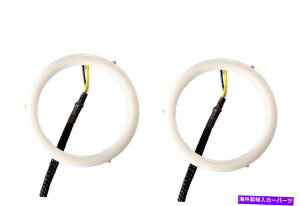 USヘッドライト ダイオードダイナミクスHalo Lights LED 80mm赤いペア Diode Dynamics Halo Lights LED 80mm Red Pair