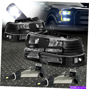 USwbhCg ubNnEWOwbhCgNAR[i[+ 6000KzCgLEDVXe99-02 Silverado BLACK HOUSING HEADLIGHT CLEAR CORNER+6000K WHITE LED SYSTEM FOR 99-02 SILVERADO