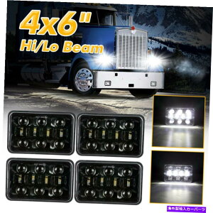 USwbhCg PeterBilt Kenworth T800 W900p4s[X4x6 '' LEDwbhCgvWFN^[ɂ̓[r[ 4pcs 4x6'' Led Headlight Projector Hi Low Beam for Peterbilt Kenworth T800 W900