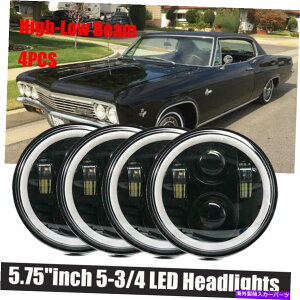 USwbhCg 4×90Whbg5-3 / 4 5.75 "LED HI / LO DRLwbhCgV{[JvCX1966-1976ɃtBbg 4x 90W DOT 5-3/4 5.75" LED Hi/Lo DRL Headlights Fit for Chevy Caprice 1966-1976