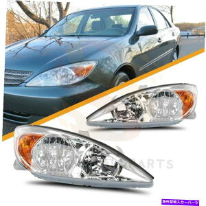 USwbhCg 2002-2004g^JNwbhCgAZu1yA Fits 2002-2004 Toyota Camry Chrome Headlights Assembly Replacement One Pair