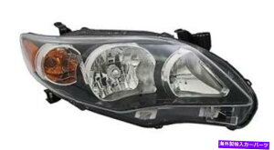 USwbhCg 11 12 13g^J[wbhCgqVwitg 11 12 13 Toyota Corolla Headlight Passenger NEW Black Background Front