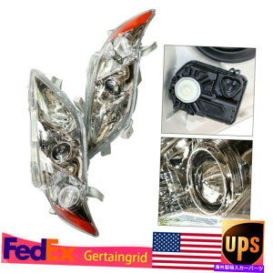 USwbhCg 2007N2009Ng^JN[nEWOwbhCgyAhCo[ȑ For 2007-2009 Toyota Camry Chrome Housing Headlights Pair Driver&Passenger Side
