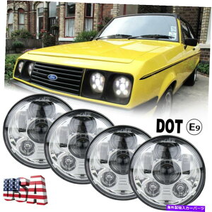 US�w�b�h���C�g 4�s�[�X5.75 5-3 / 4�N���[��LED�w�b�h���C�gDRL�̃n�C/���[�r�[���̂��߂̃V�{���[�R���x�b�g�x���G�A 4pcs 5.75 5-3/4 CREE LED Headlights DRL High/Low Beam For Chevy Corvette Bel Air�y���s�A���i