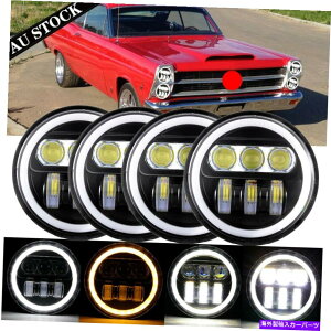 USwbhCg 4X DOT 5.75 "5-3 / 4C`LEDvWFN^[wbhCgH5001 H5006 Mercury Ford GMC 4x DOT 5.75" 5-3/4 inch LED Projector Headlight H5001 H5006 For Mercury Ford GMC