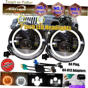 USwbhCg W[vO[JK LJ TJ CJ FJ Lighler Libertŷ߂2{7 "LEDwbhCgvH6024 2x 7"LED Headlight Lamps H6024 For Jeep Wrangler JK LJ TJ CJ FJ Wrangler Liberty