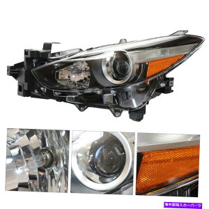 USwbhCg 2017-2018}c_3Z_nb`obNnQvWFN^[ubNwbhCg For 2017-2018 Mazda 3 Sedan Hatchback Halogen Projector Black Headlight Right