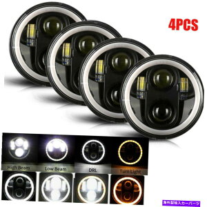USwbhCg 4s[X5 3/4 "5.75vWFN^[LEDwbhCgV[r[OvdH4 DRL 4PCS 5 3/4" 5.75 Projector LED Headlights Sealed Beam Ring Lamp Bulbs H4 DRL