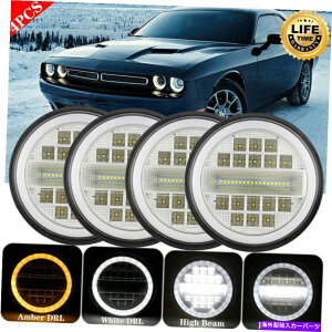 USwbhCg 4PCS H5001 H5006 5.75 "tH[hhbW_[ĉ߂5-3 / 4C`LEDvWFN^[wbhCg 4pcs H5001 H5006 5.75" 5-3/4 Inch LED Projector Headlight For Ford Dodge Dart