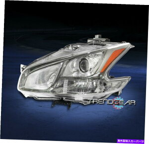 USwbhCg 2009-2014Maxima HalogenvWFN^[̃wbhCgvN[hCo[LH For 2009-2014 Maxima Halogen Projector Headlight Lamp Chrome Driver Left LH Side