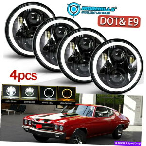 US�w�b�h���C�g 4�s�[�X5 3/4 5.75 Chevy Corvette Chevelle Impala El Camino�pLED�w�b�h���C�g 4PCS 5 3/4 5.75 LED Headlights for CHEVY Corvette Chevelle Impala El Camino�y���s�A���i�z