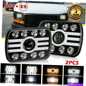 USwbhCg ToyotagbÑsbNAbv̂߂2s[XH6054 7x6 LED̃wbhCgV[r[XNGAwbhv 2pcs H6054 7x6 LED Headlight Sealed Beam Square Headlamp For Toyota Truck Pickup