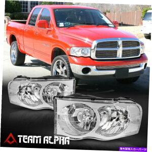 US�w�b�h���C�g FITS 2002-2005 RAM 1500/2500/3500 [Chrome / Clear]�N���X�^���R�[�i�[�w�b�h���C�g�w�b�h�����v Fits 2002-2005 Ram 1500/2500/3500[Chrome/Clear]Crystal Corner Headlight Headlamp