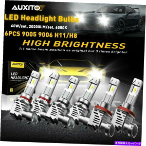 US�w�b�h���C�g �R���{6 x 9005 + H11 + 9006 Zes LED�w�b�h���C�g�L�b�g����ɂ��̓��[�r�[��6500K 180W 72000LM Combo 6 x 9005 + H11 + 9006 ZES LED Headlight Kit Hi Low Beam 6500K 180W 72000LM�y���s�A���i�z