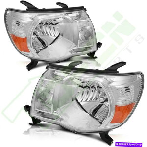 USwbhCg 2005-2011g^^R}wbhv+EZbg̃wbhCgAZu Headlights Assembly For 2005-2011 Toyota Tacoma Headlamps Left + Right Sides Set