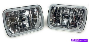 USwbhCg 1΃NX^NA7 x 6C`wbhCgLED H4 6500KvCXg[ 1 pair Crystal Clear 7 x 6 inch HEADLIGHTS With LED H4 6500K PRE-INSTALLED