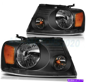 US�w�b�h���C�g �w�b�h���C�g�A�Z���u���[�t�B�b�g2004-2008�t�H�[�hF-150�O�ʍ�+�E�������v���C�g Headlights Assembly Fits 2004-2008 Ford F-150 Front Left+Right Sides Lamps Light�y���s�A���i�z