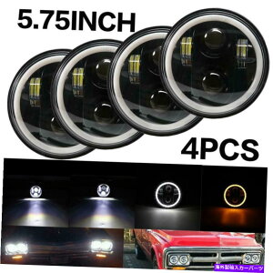USwbhCg 4PCS 5.75 "5-3 / 4C`LEDvWFN^[wbhCgH5001 H5006 PMYMOUT PONTIAC 4pcs 5.75" 5-3/4 Inch LED Projector Headlight H5001 H5006 For Plymout Pontiac