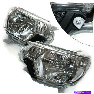 USwbhCg Chrome ABSvX`bNwbhCgAZuwbhv12~15g^4hA^R}ɃtBbg Chrome ABS Plastic Headlights Assembly Headlamps Fits 12-15 Toyota 4-Door Tacoma