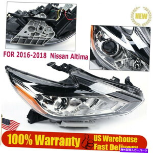 US�w�b�h���C�g 2017�N2017�N2017�N���Y�A���e�B�}W / O LED���qright Headlight Replacement for 2016 2017 2018 Nissan Altima w/o LED Passenger Right�y���s�A���i�z