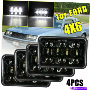 USwbhCg 4s[X4×6 "LEDwbhCg1977-1991tH[1979-1997}X^O 4pcs 4x6" LED Headlights High Low Beam For 1977-1991 Ford LTD 1979-1997 Mustang