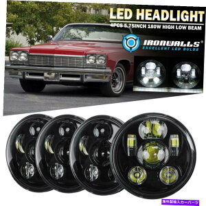USwbhCg 4PCS 5.75u5-3 / 4vLEDwbhCgDOTvWFN^[Hi-LoV[r[58~75rbN 4PCS 5.75" 5-3/4" LED Headlights DOT Projector Hi-Lo Sealed Beam for 58-75 Buick