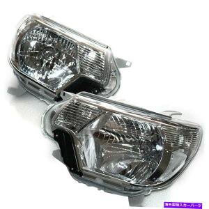 USwbhCg Chrome ABSvX`bNwbhCgAZuwbhvLH + RHtBbg12~15g^^R} Chrome ABS Plastic Headlights Assembly Headlamps LH+ RH Fits 12-15 Toyota Tacoma