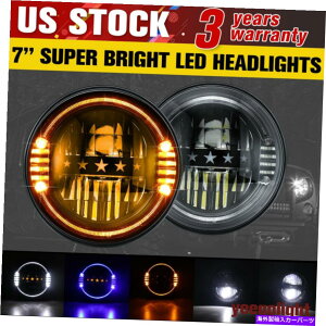 US�w�b�h���C�g 7 LED�w�b�h���C�gDOT���FHi-Lo for Jeep Wrangler JK LJ CJ 07-18 5���[�h 7 LED Headlights DOT Approved Hi-Lo For Jeep Wrangler JK LJ CJ 07-18 5 MODES US�y���s�A���i�z